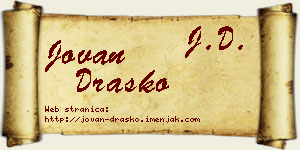 Jovan Draško vizit kartica